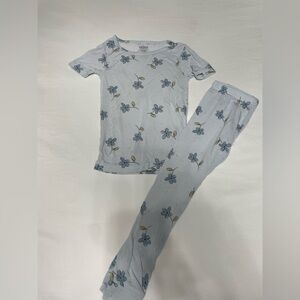 Carter's Floral Pajama Set - Light Blue